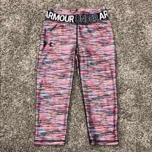 Under Armour Kids' Multicolor Capri Leggings Size YMD